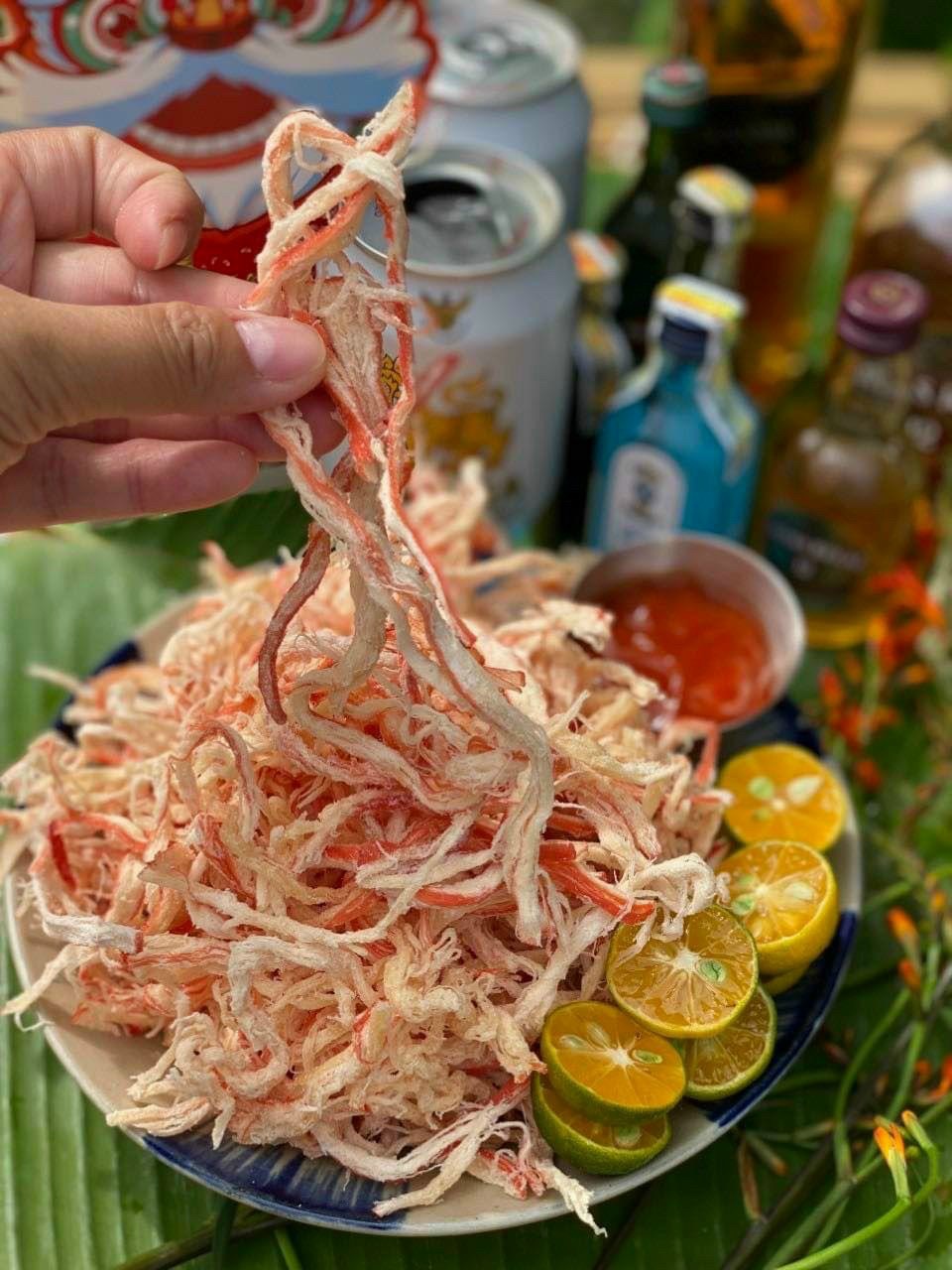 [ LON 250G ] MỰC HẤP CỐT DỪA XÉ SỢI/ MỰC KHÔ XÉ SỢI