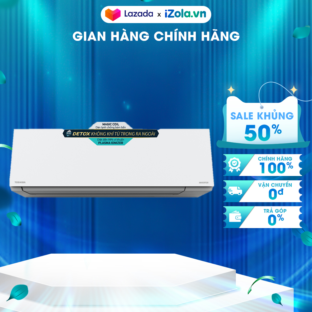 Máy lạnh toshiba inverter 1 hp ras-h10e2kcvg-v - công nghệ tinh lọc không khí plasma ion - luồng gió thổi dễ chịu bảo vệ da hada care - hoạt động siêu êm quiet
