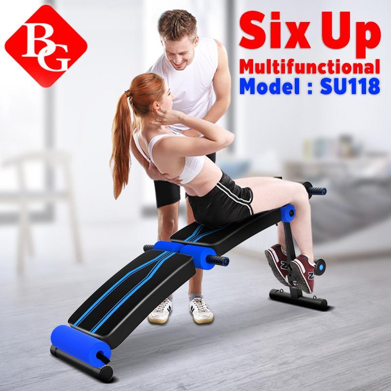 BG - Ghế tập bụng cong muse màu có chốt gập (Blue)