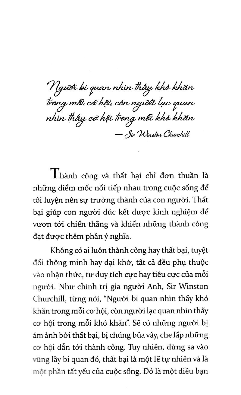 Học từ vấp ngã để từng bước thành công
