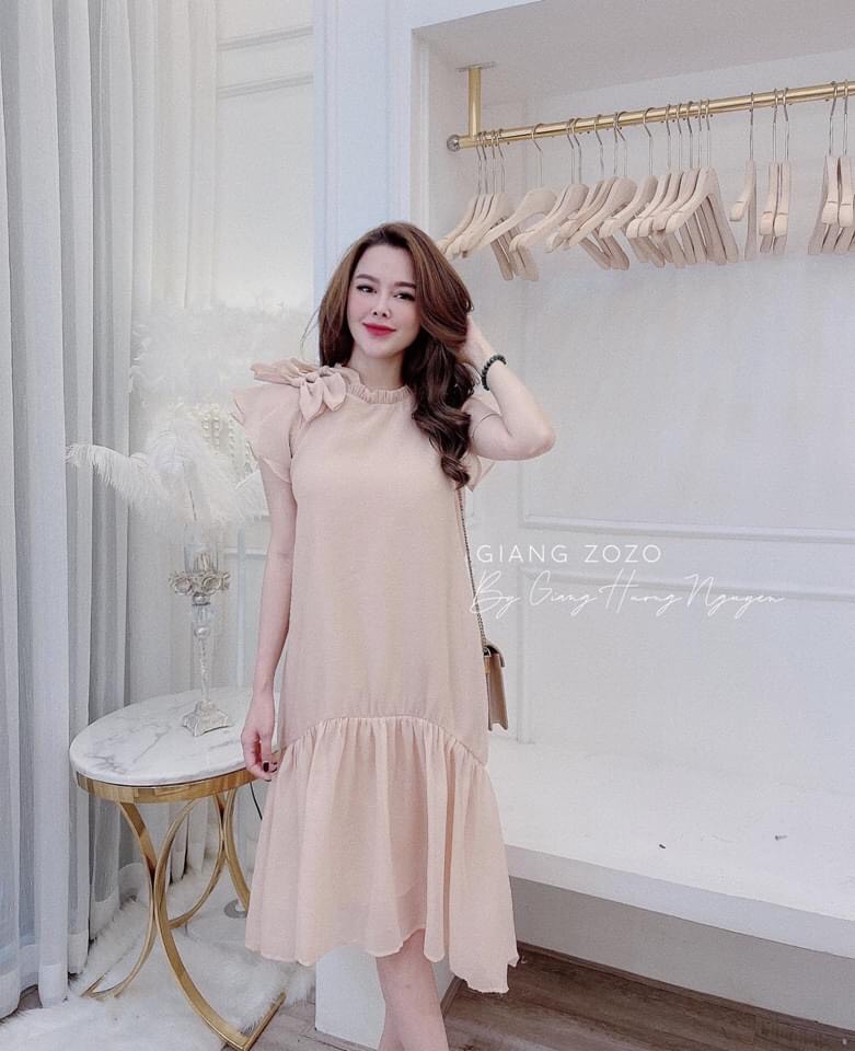 đầm bầu công sở-Váy bầu thời trang thiết kế mặc được tất cả mùa ( hình thật + video)