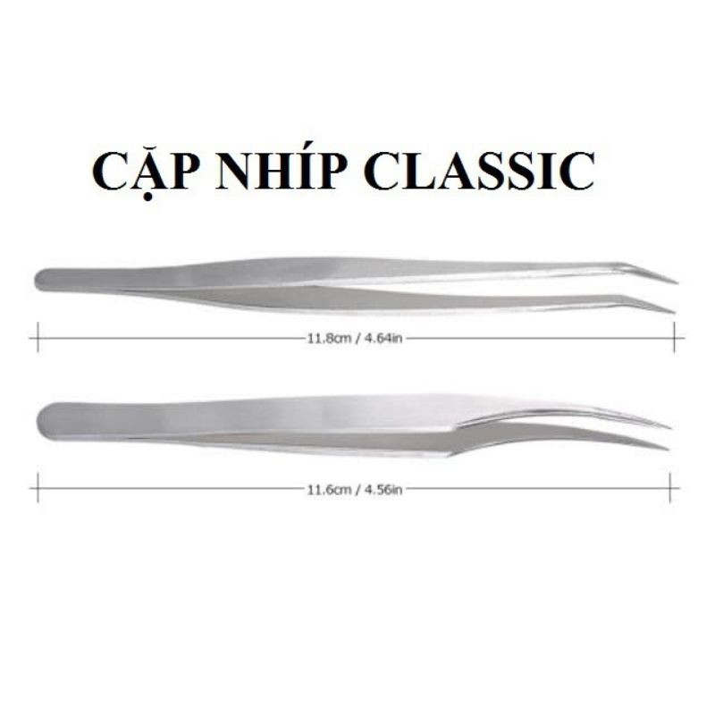 nhíp tách mi gắp mi cá heo (có bao da)