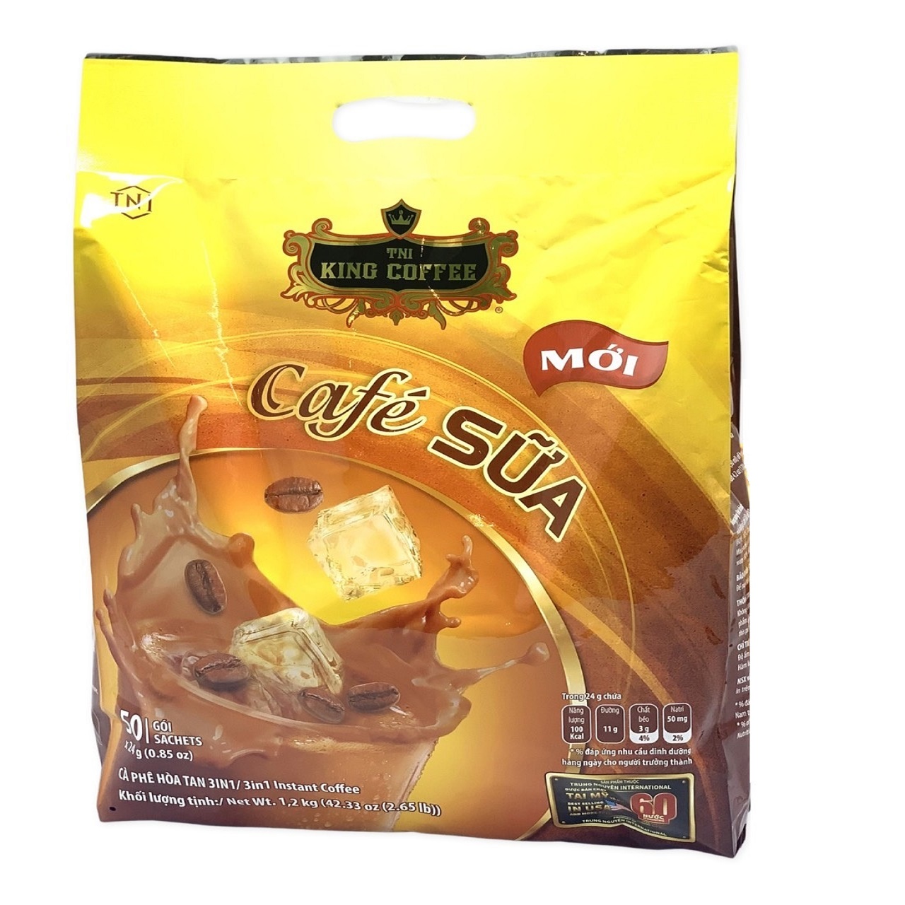 (02 GÓI NHỎ) Cà phê Sữa King Coffee( 20gam/Gói) - Cà phê hòa tan 3in1 King Coffee
