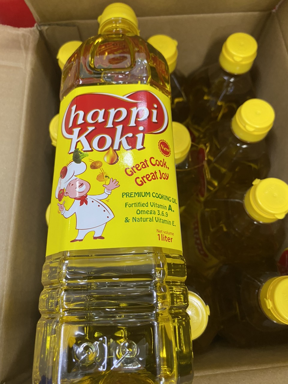 DẦU ĂN HAPPY KOKI 1L DATE 2027