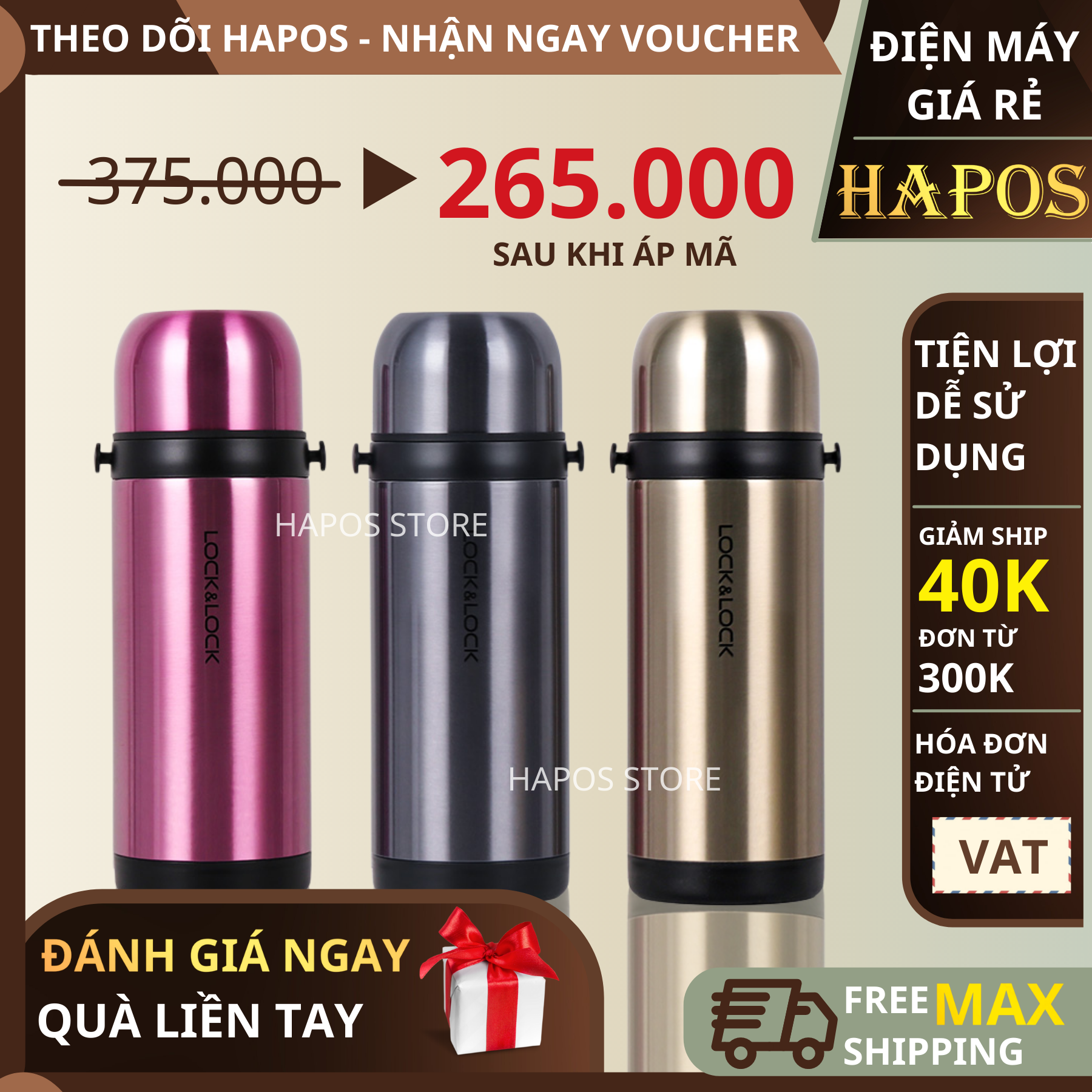 BÁO GIÁ Nồi Inox Lock And Lock | Shopee Lazada Sendo Tiki mới nhất 22 Bình giữ nhiệt Lock and Lock chất liệu Inox 450ml - 1000ml giữ nhiệt từ 6 giờ đến 12 giờ - HAPOS