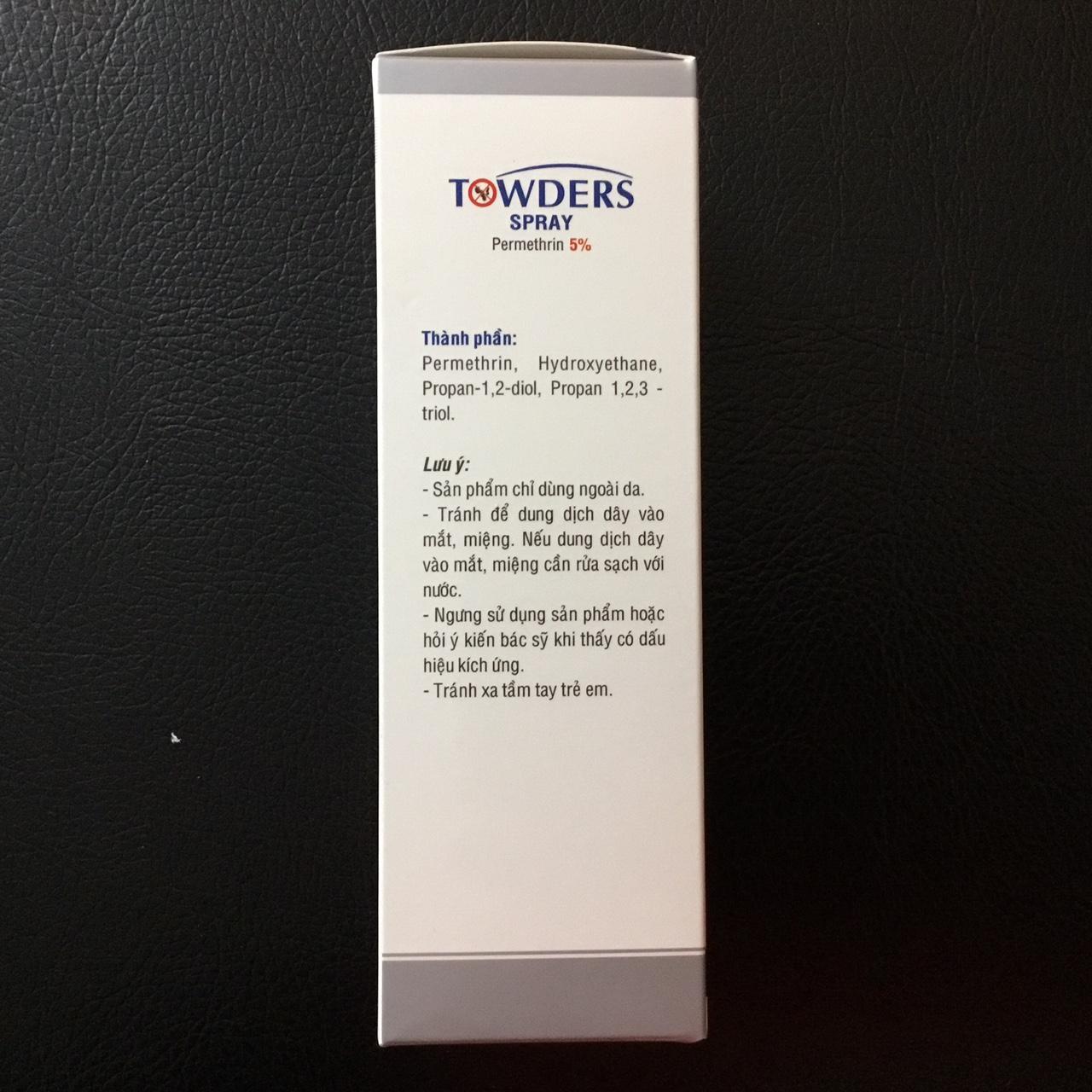 CHAI XỊT TOWDERS SPRAY 100ML.