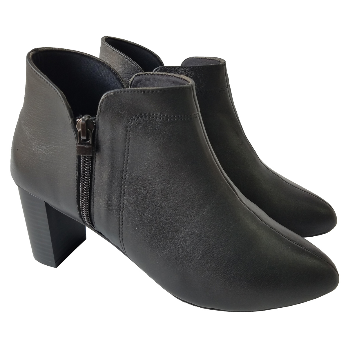 Giày Boot nữ Cổ Thấp BIGBEN Da Bò Cao 7 phân BTN7