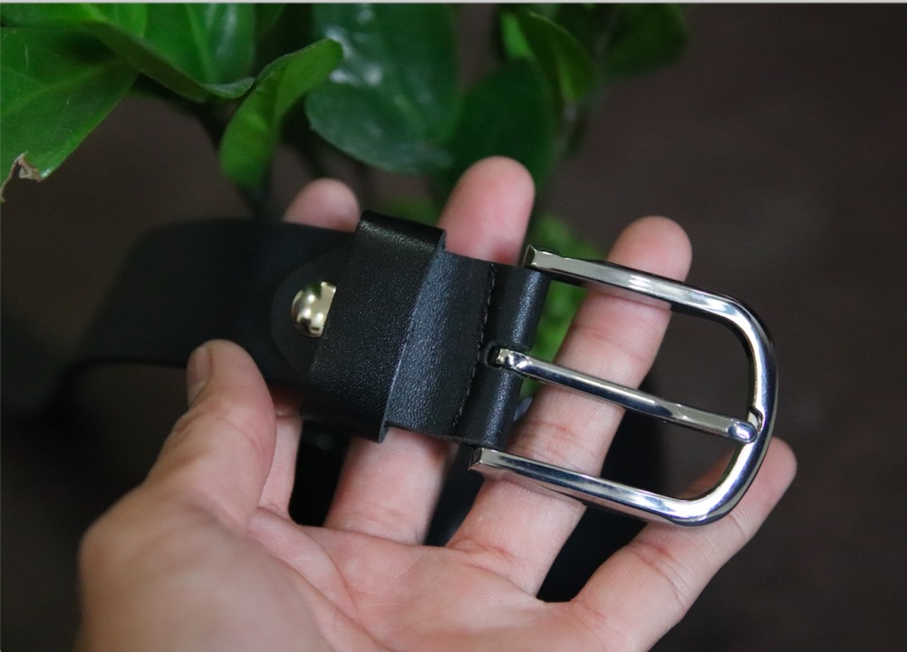 Dây nịt 3.0cm da bò cao cấp siêu mềm 2 màu đen nâu