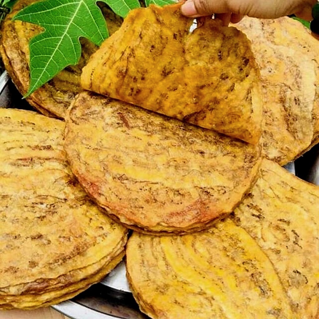 Chuối ép dẻo miếng tròn 500gr