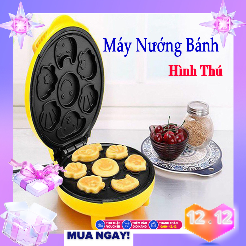 Máy Nướng Bánh Cao Cấp Hình Thú Nồi Điện Bánh Quế Nhà Sản Xuất Lò Nướng Bánh Trứng Bong Bóng Ăn Sáng  Máy Chảo Nướng Bánh Trứng - Hàng Chính Hãng Cao Cấp - Bảo Hành Toàn Quốc 1 Đổi 1 Bởi Nhà Bán Hàng Miền Đông Store