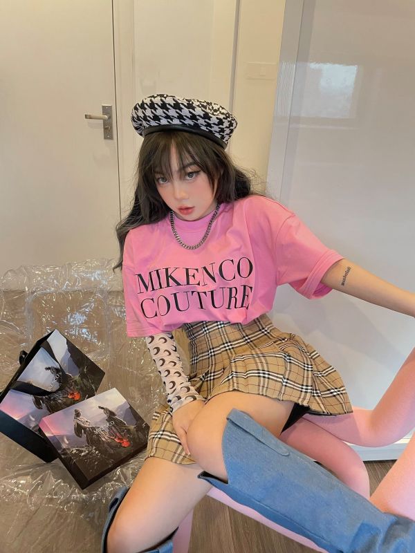 Áo phông MIKENCO Couture pink
