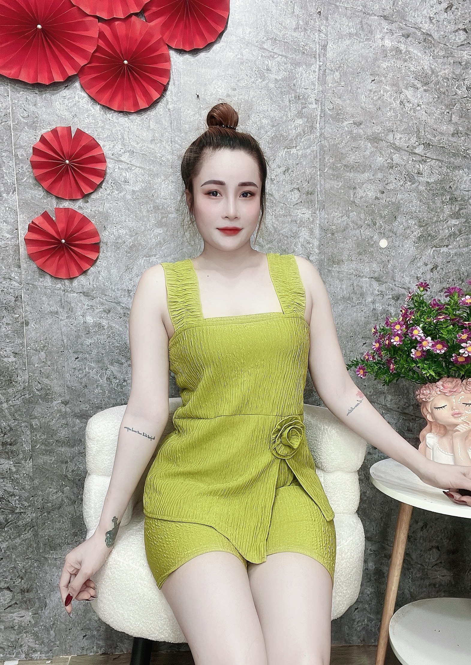 Set bộ đùi dây vải xốp mềm mại freesize dưới 60kg xinh đẹp đồ bộ mặc nhà nguyên khánh store