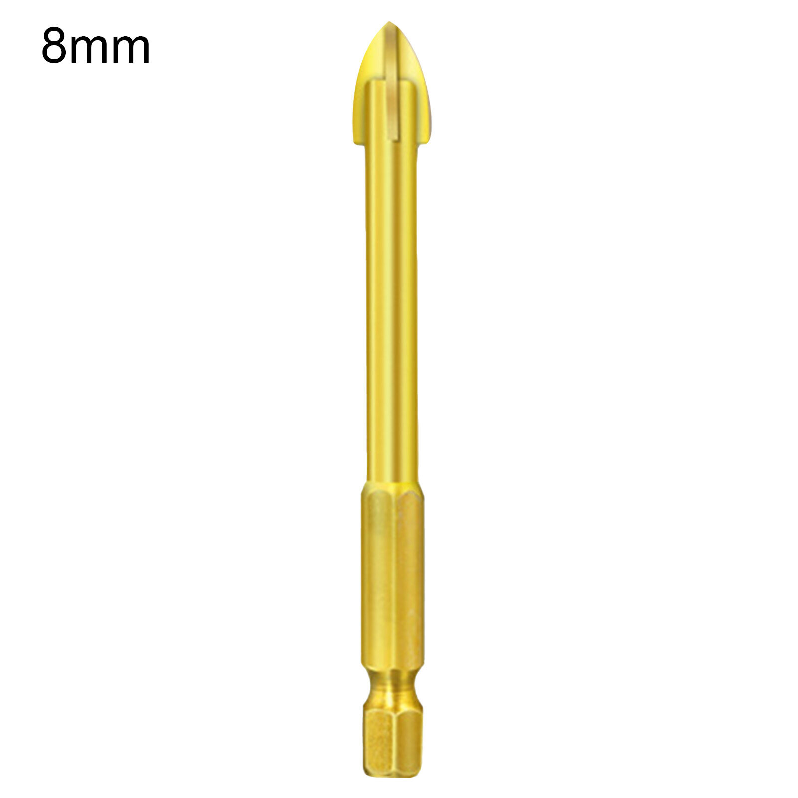 Farfi Practical Triangle Drill Bit Cross Head Long Service Life Universal Low Resistance Tip Drill Bit for Ceramic Tile