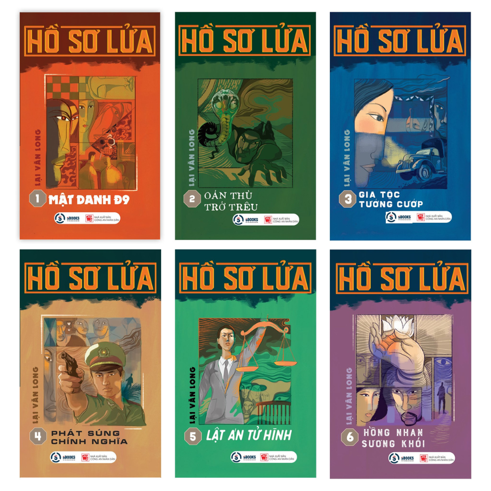 Sách - Tiểu Thuyết - Combo 6 Cuốn Hồ Sơ Lửa (Lại Văn Long) - Sbooks (Tặng Boxset Cho 30 Đơn Hàng Đầu Tiên)