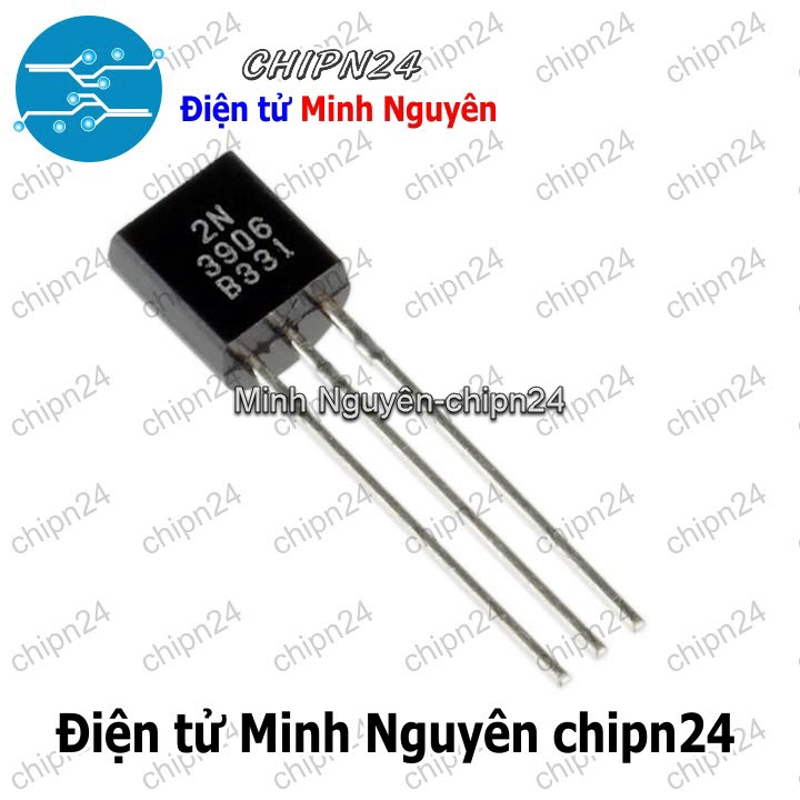 [25 con] (KT1) Transistor 2N3906 TO-92 PNP 200mA 40V (N3906 3906) - HH000655