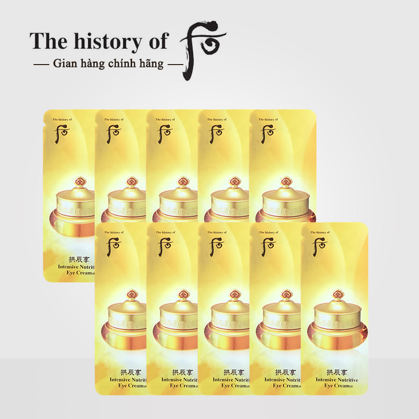[Date 24 - 30 gói] Kem dưỡng chống thâm mắt Whoo Intensive Nutritive Eye Cream - Kem mắt Whoo vàng