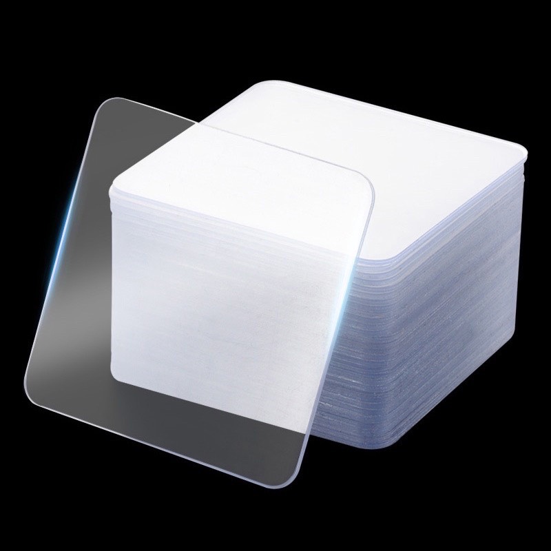 Miếng dán dự phòng 2 mặt trong suốt 6x6cm kd001