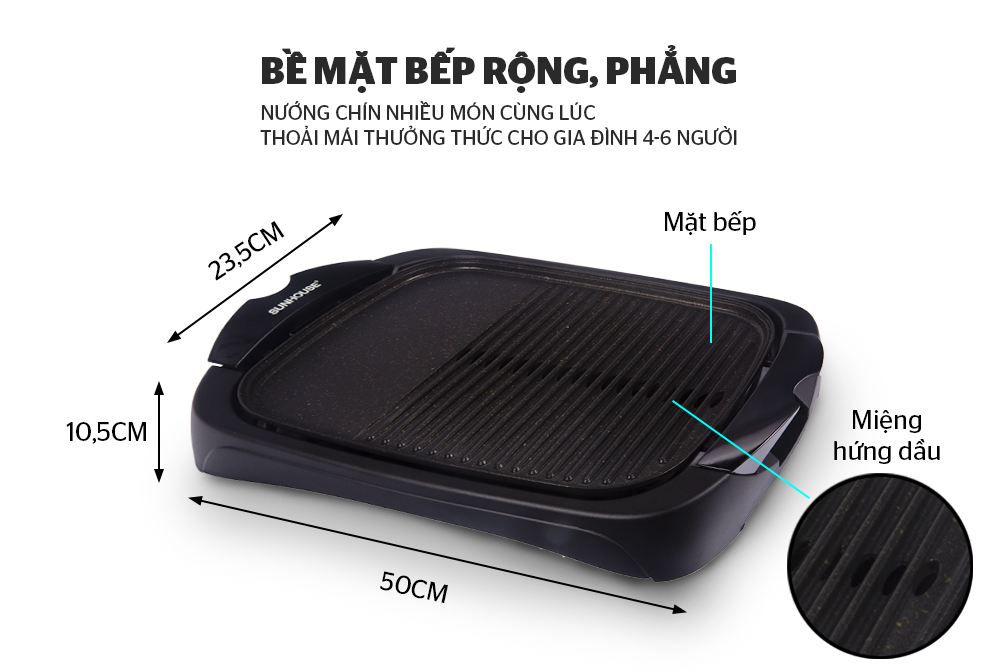 Bếp nướng điện SUNHOUSE SHD4602