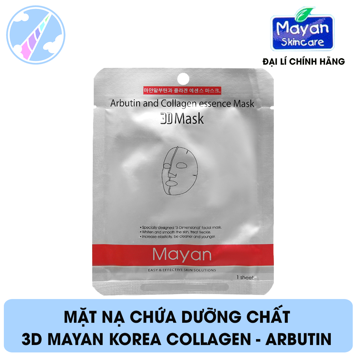Mặt Nạ MAYAN Korea Collagen 3D Mask