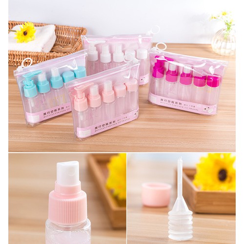 Bộ Chiết Mỹ Phẩm Du Lịch 7 Món