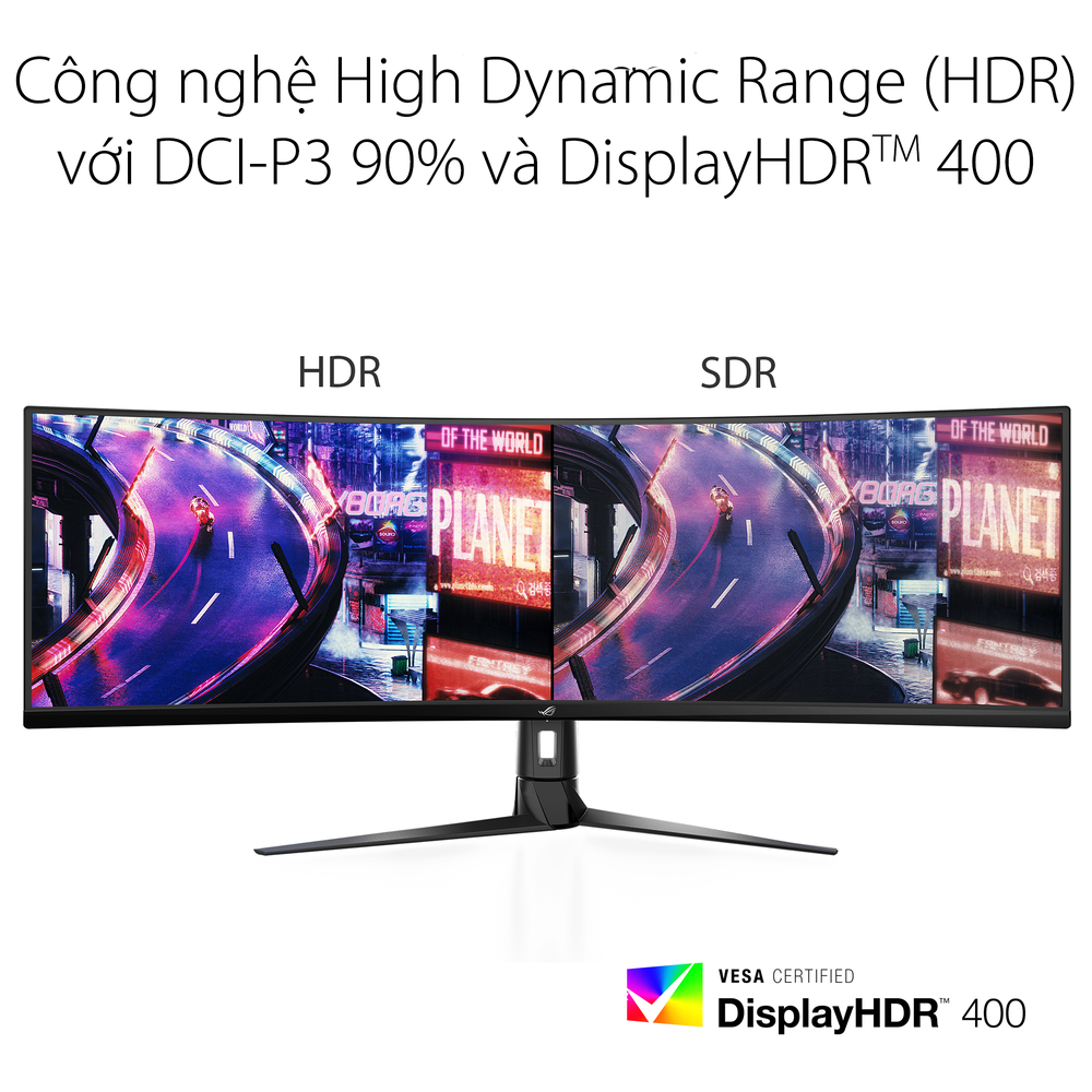 Màn Hình Cong Gaming Asus ROG Strix XG49VQ 49" VA 144Hz - Hàng Chính Hãng