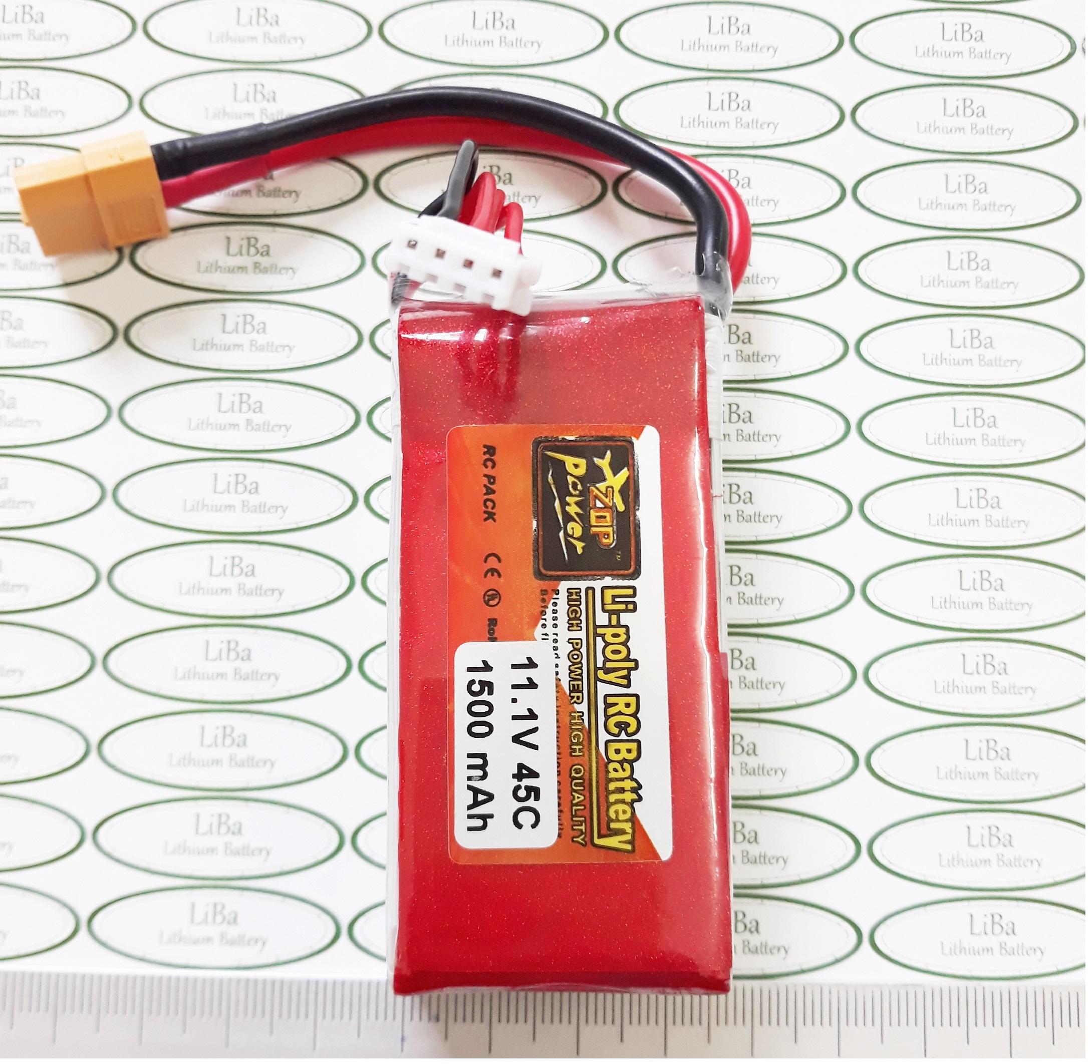 [HCM]Pin Flycam 11.1V 1500 mAh 45C 25x35x75 mm - LiBa