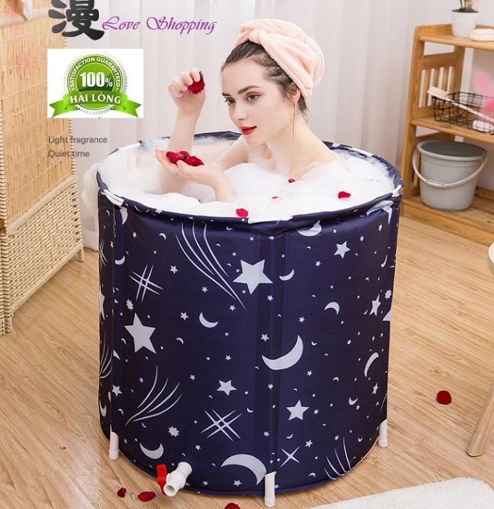Bồn tắm, bồn tắm bơm hơi kèm xông hơi gấp gọn tiện lợi
