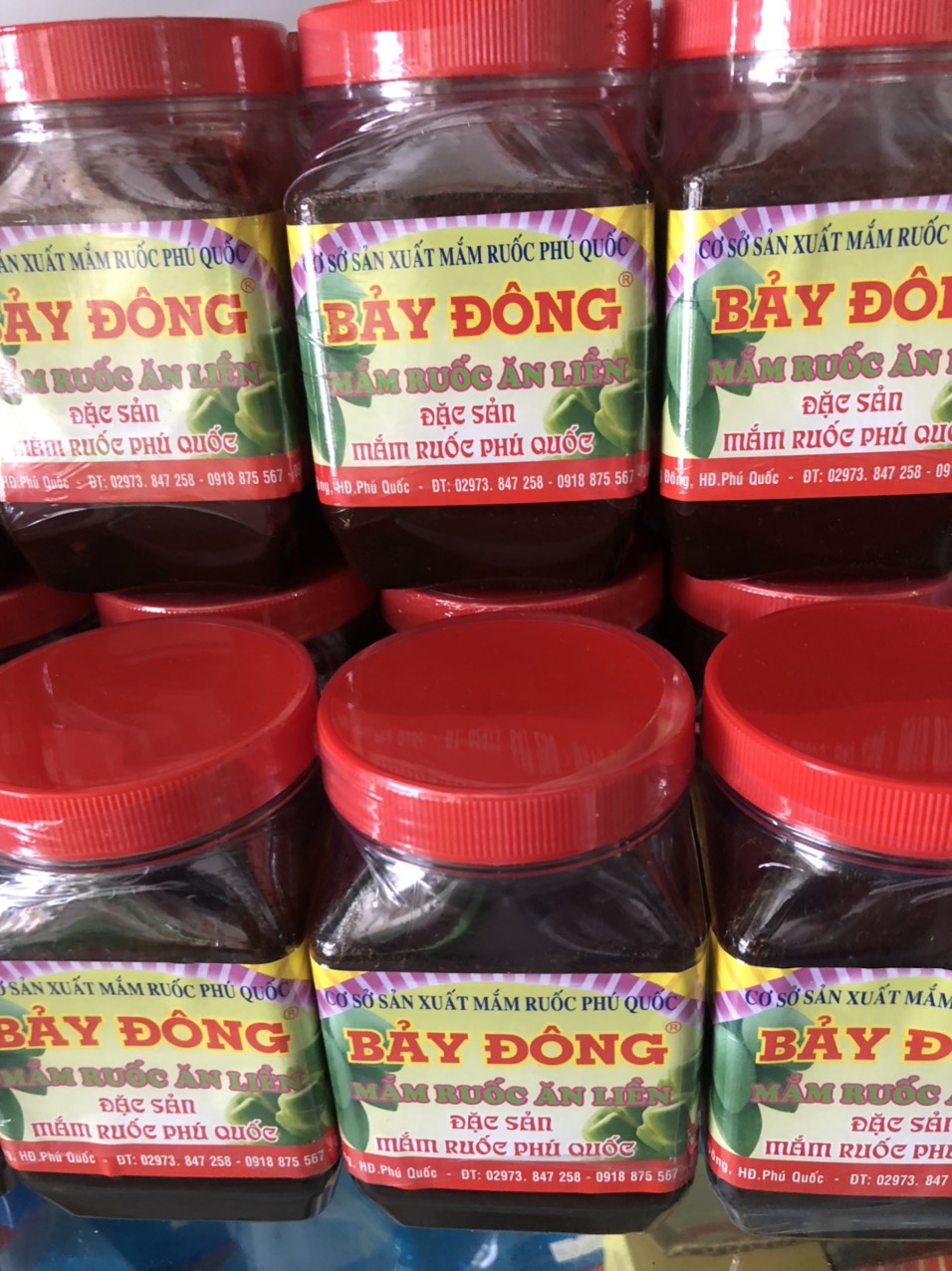 Combo 6 hộp mắm ruốc hiệu bà bảy đông hộp 400g