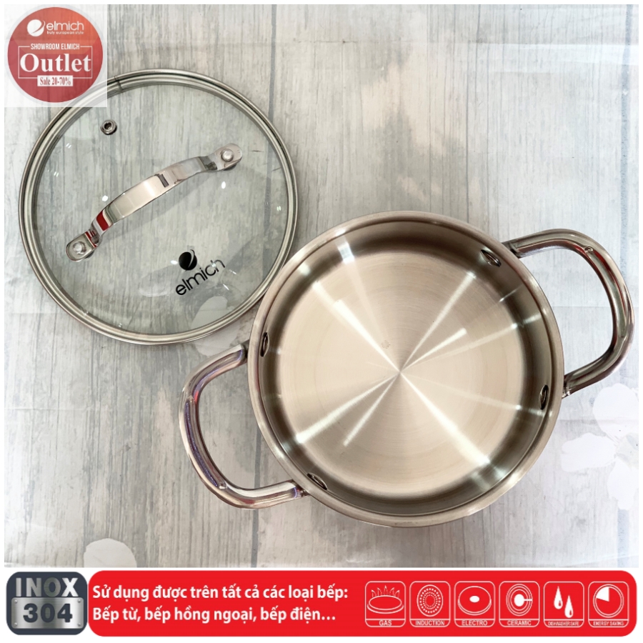 NỒI INOX CAO CẤP 3 LỚP ĐÁY LIỀN TRI-MAX 24 CM