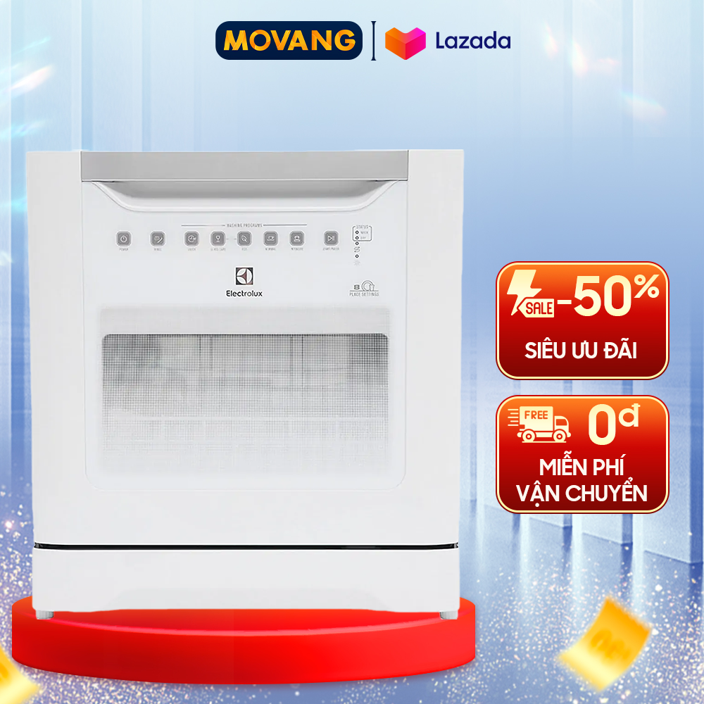 [GIAO TẠI HCM] -  Máy rửa chén mini Electrolux ESF6010BW 1480W - thiết kế nhỏ gọn vận hành êm ái công nghệ rửa bằng nước nóng... - bảo hành 24 tháng
