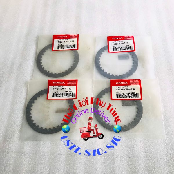 Bộ lá bố - lá sắt nồi sonic 150 - winner zin honda indo - 22201-kww-a01/ 22321-kww-742
