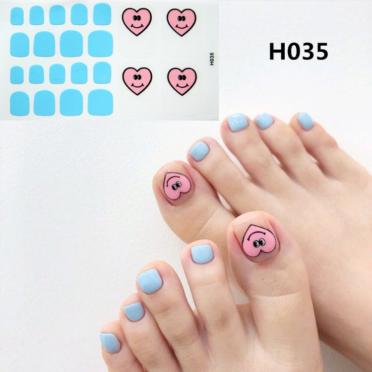 [HCM]Miếng dán móng chân nghệ thuật siêu xinh (Nail wraps / Nail stickers) - MDFO02