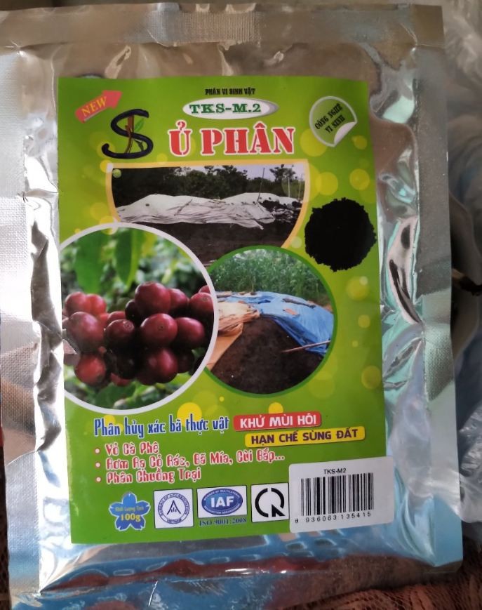 Ủ Phân Hữu Cơ Chế Phẩm Vi Sinh Vật Tks-M2 100G