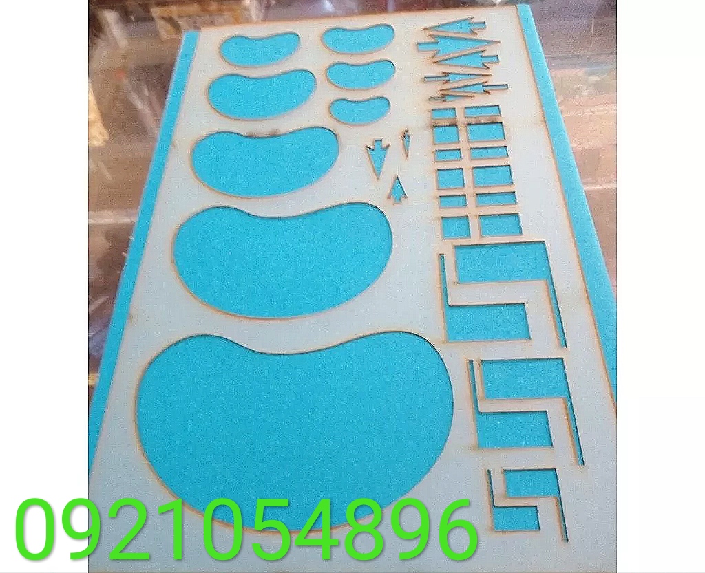 Thước chỉ huy tham mưu hình con cá, thước vẽ tham mưu