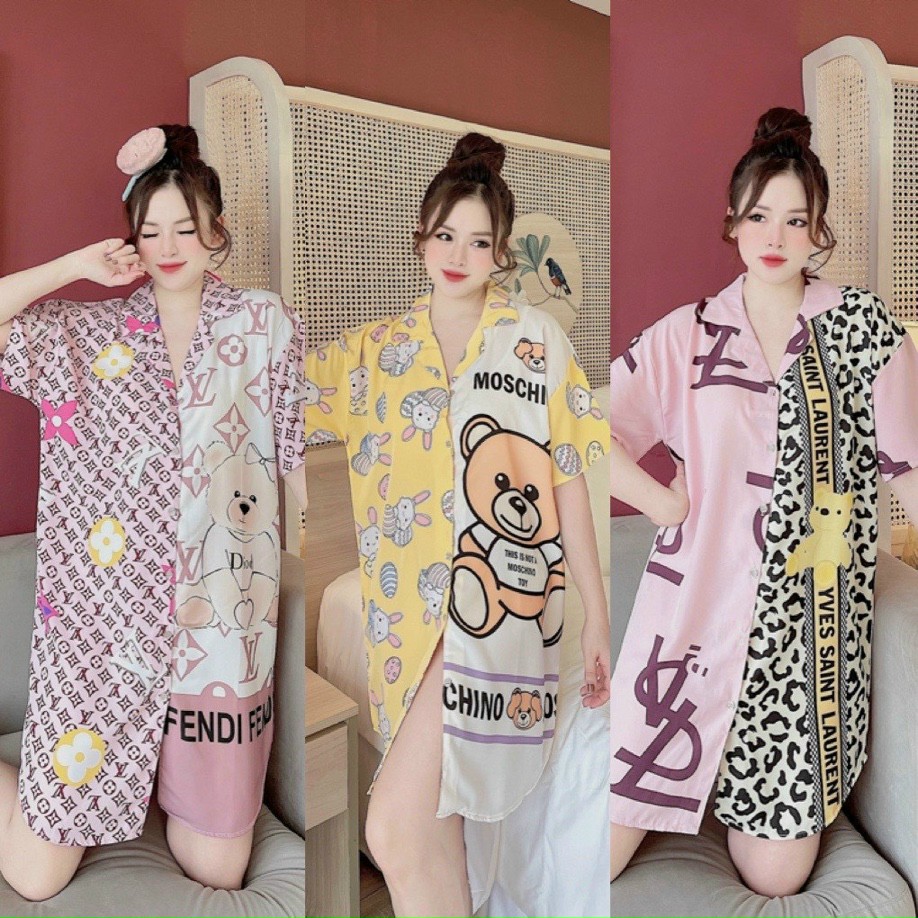 ĐẦM NGỦ SƠMI LỤA THÔ QC THIẾT KẾ IN 3D FREESIZE (NHIỀU MẪU)
