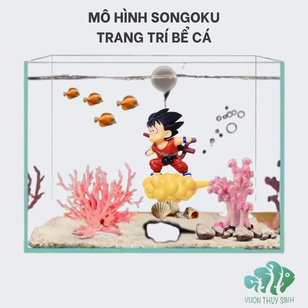 Mô hình trang trí bể cá Songoku, đồ chơi thủy sinh hồ cá mini ...