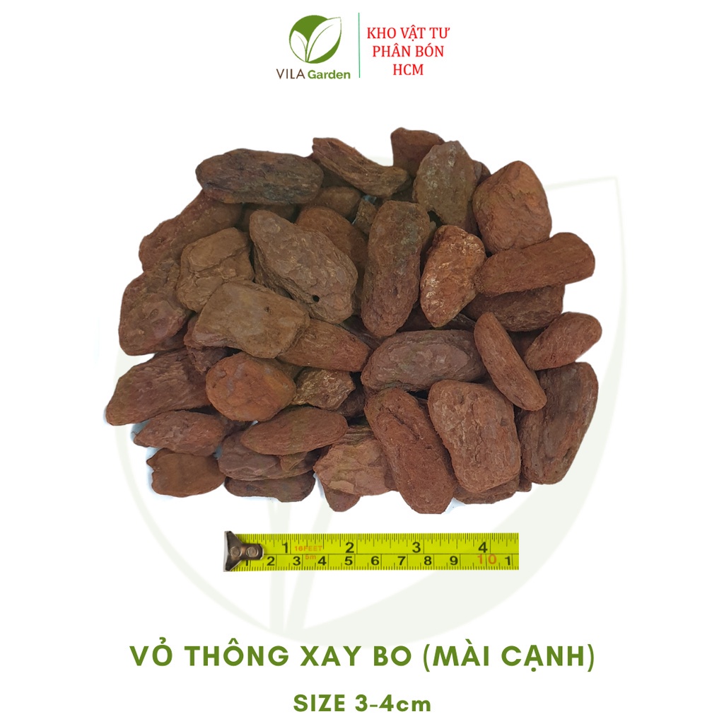 Vỏ Thông Xay Bo size 3-4cm (Túi 1kg)