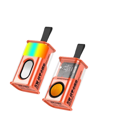 Loa bluetooth mini A36S trong suốt có led theo nhạc âm thanh bass cực hay