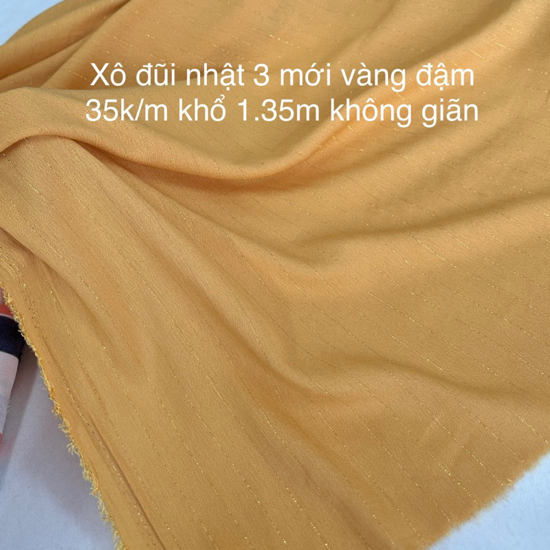 Vải xô linen-thô kẻ - thô cào bông ,thô caro, may váy, áo chống nắng-bộ quần cộcoe