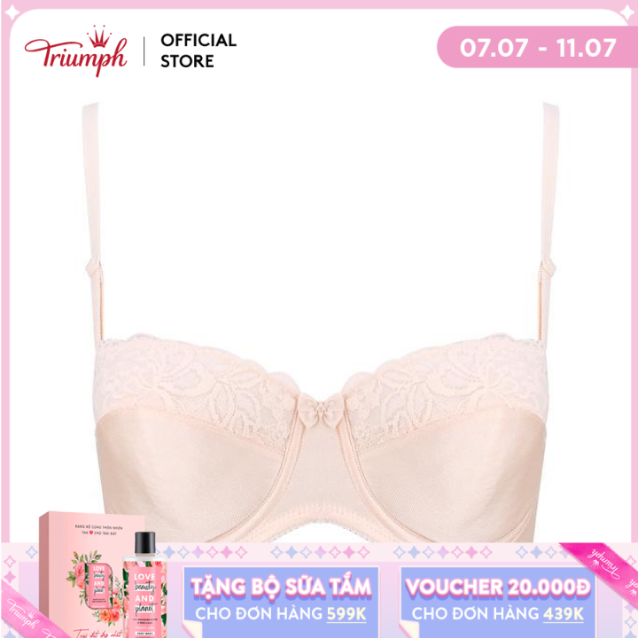 [Voucher 20K + Quà Sữa tắm cho đơn 699K từ 7.7-11.7] Áo ngực có gọng không đệm Triumph D 178 WHPD CS