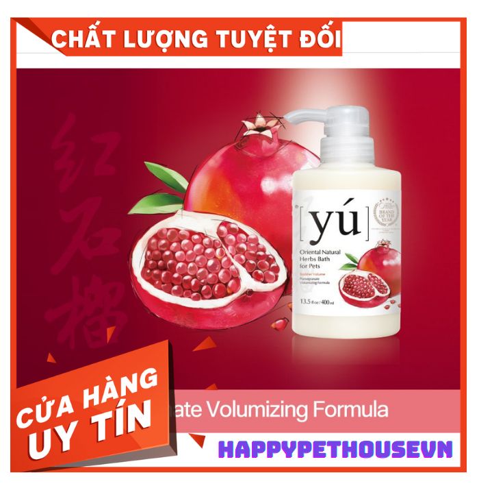 Sữa tắm cao cấp cho thú cưng chó mèo Yu 400ml