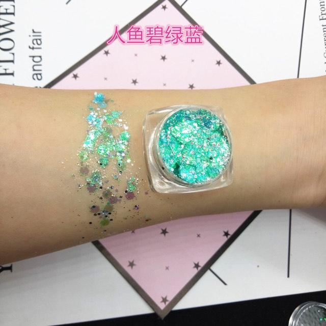 [ Tặng Cọ Mắt] Nhũ Mắt Hạt To Kira Kira [Sẵn Gel]