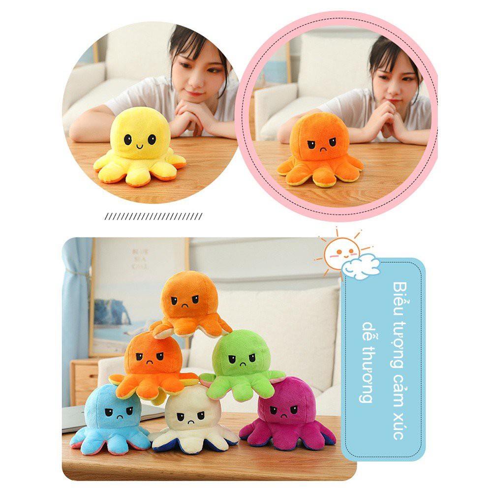 Bạch tuộc lật mặt thay đổi cảm xúc dễ thương