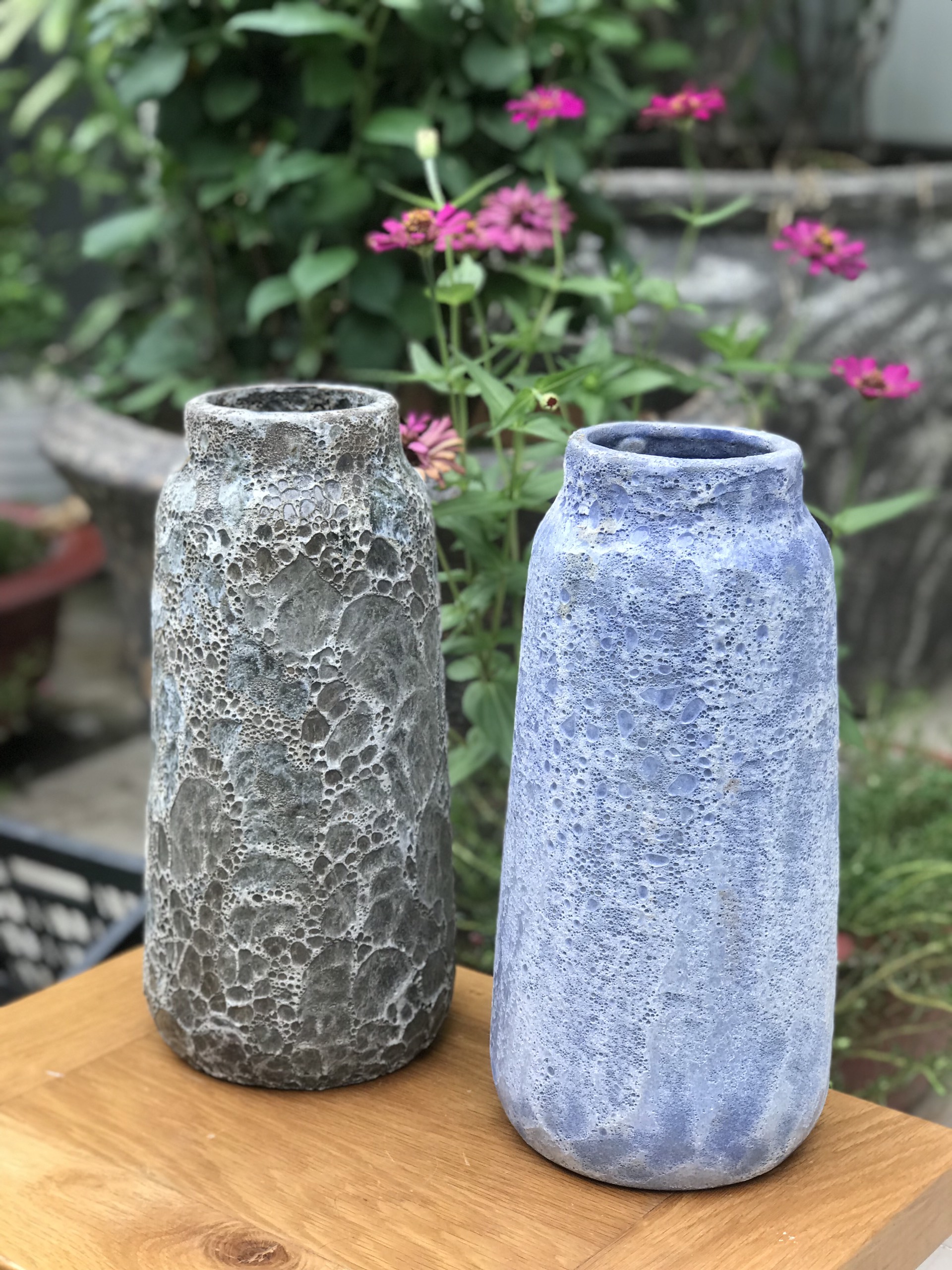 BÌNH HOA ATLANTIC GỐM SỨ MEN SÔI CẮM HOA TRANG TRÍ DECOR