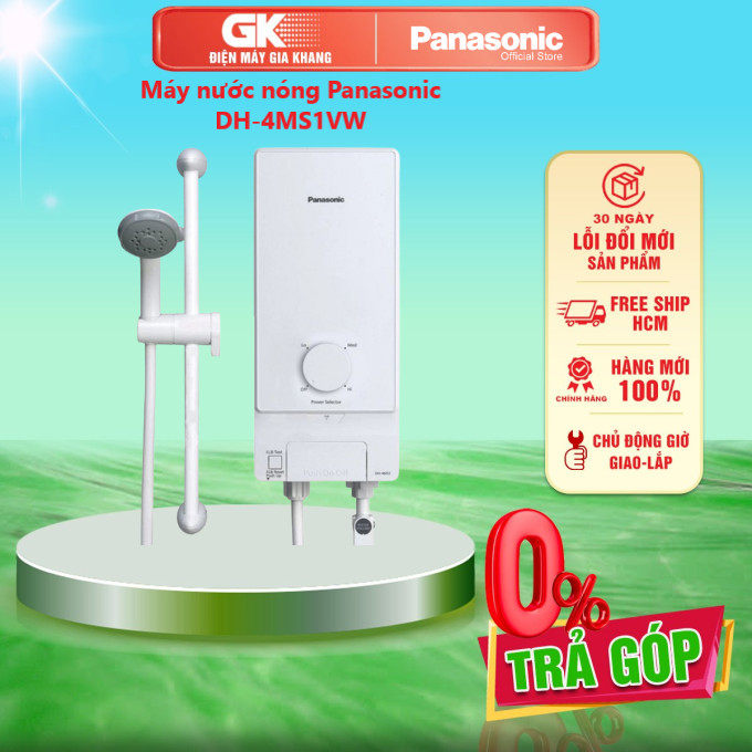 Máy nước nóng Panasonic DH-4MS1VW 4.5kW - GIAO TOÀN QUỐC - FREESHIP HCM