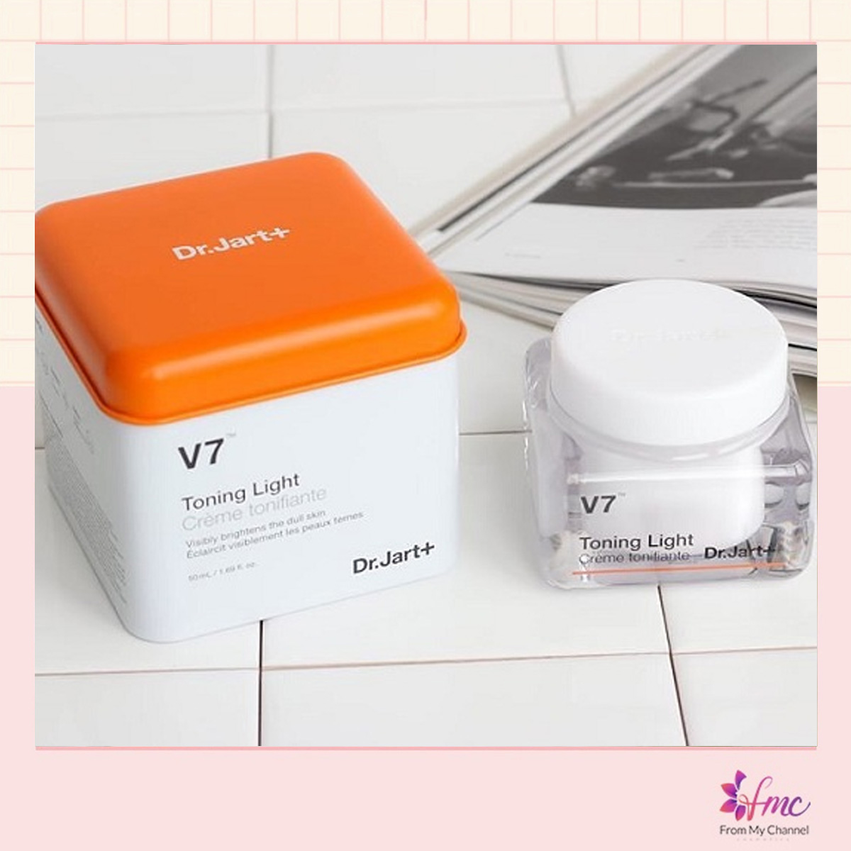 [MUA 1 TẶNG 1] Kem Dưỡng Trắng, Trị Thâm Nám Dr.Jart+ V7 Toning Light 15ml/50ml + Tặng 1 túi chườm giảm đau bụng