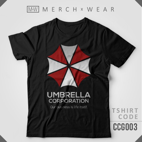 HOT Áo Phông Umbrella Corp. Logo - Resident Evil Tshirt