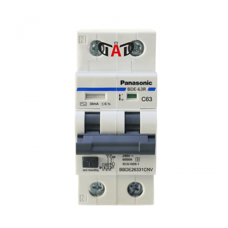 Aptomat Chống Giật RCBO ( Bảo Vệ Quá Tải, Ngắn Mạch & Chống Rò) Panasonic