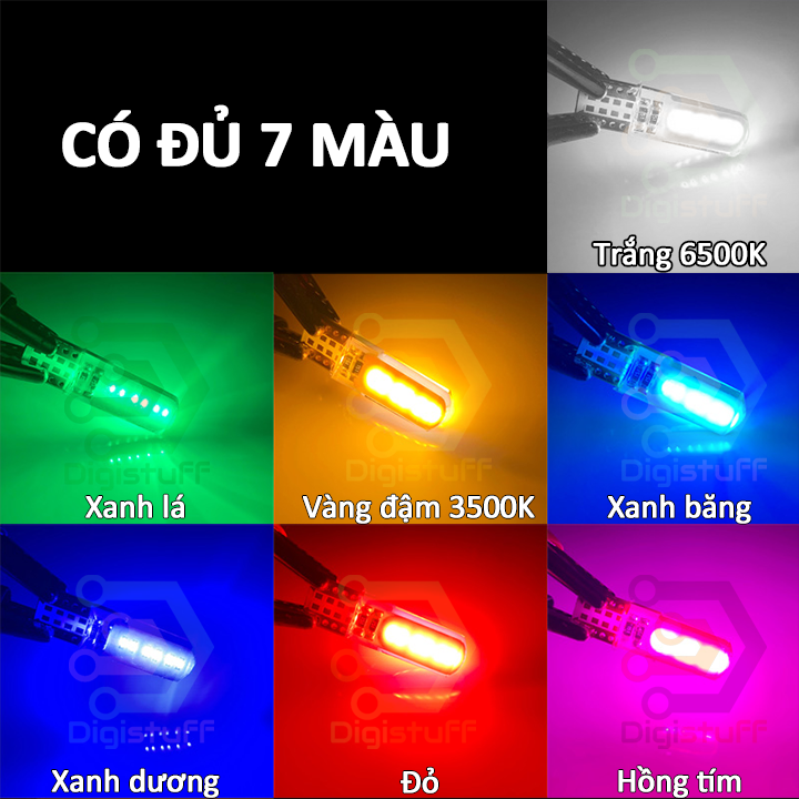 Đèn LED xinhan đèn demi chip COB chân T10