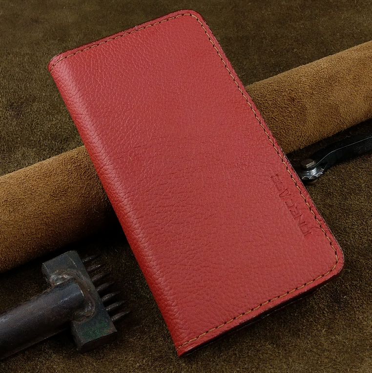 Bao Da Gập Iphone X / XS Handmade Da Bò Thật